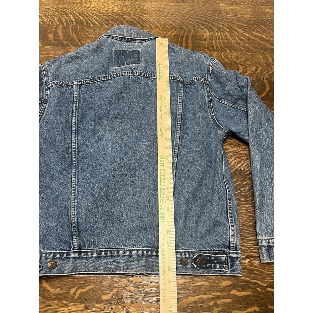 Levi Strauss Signature Denim Jacket Mens M Blue Trucker Y2K 2004 Jean Coat - Picture 10 of 10